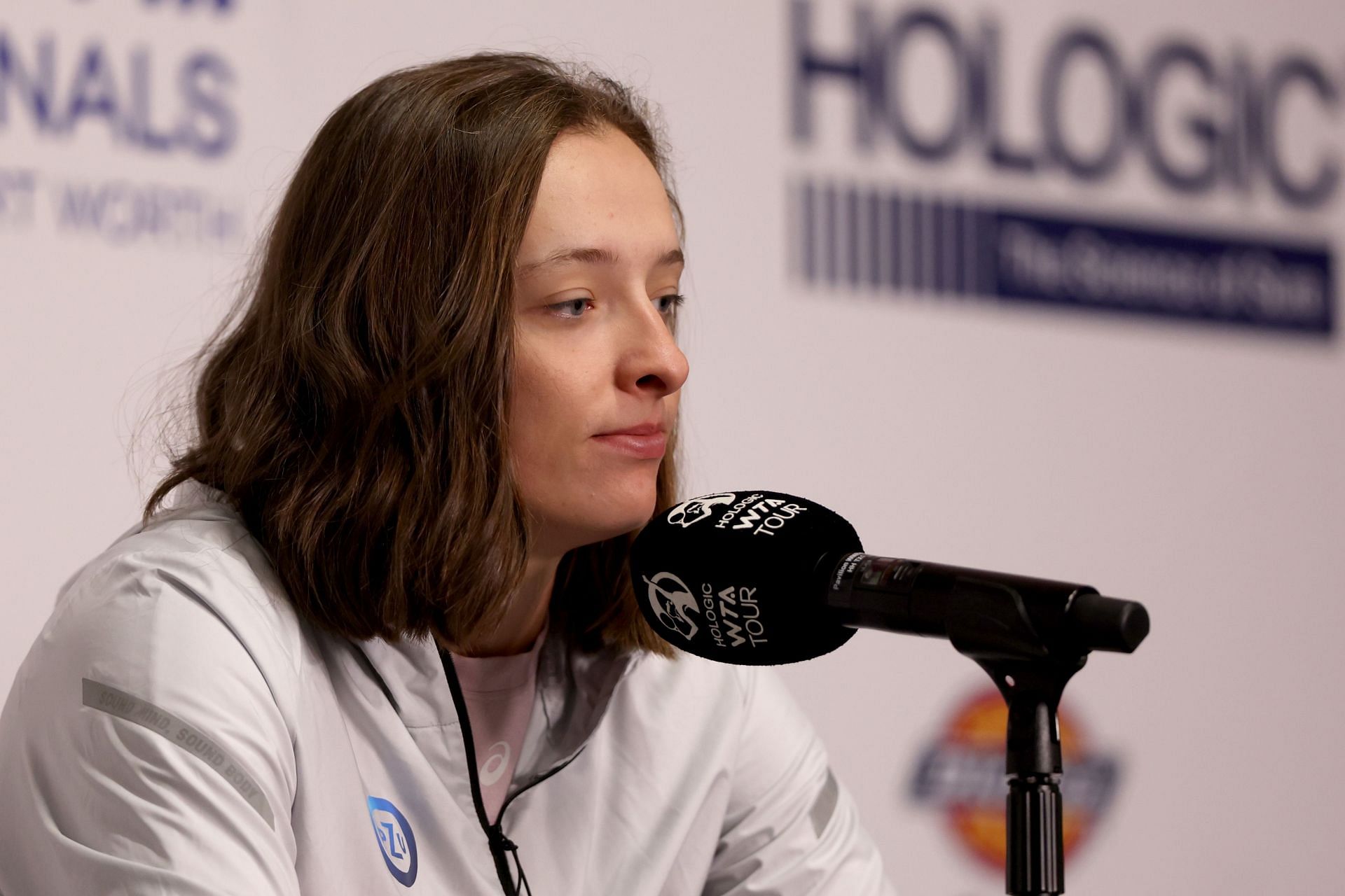 Iga Swiatek pictured at the 2022 WTA Finals.